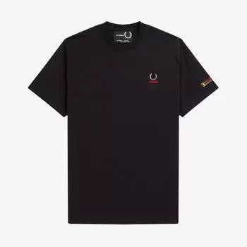 Футболка FRED PERRY [Raf Simons] с рукавами с принтом 102 AFPM2314204 102