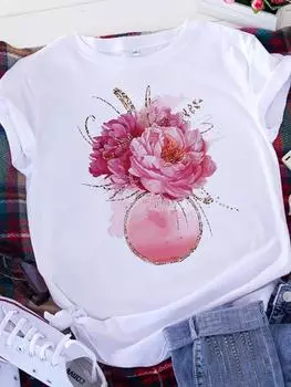 Футболка Free Spirit Brave Soul с графическим принтом 3D Футболка женская с коротким рукавом Леопардовая футболка Love Футболка с сердечком на День святого Валентина Женская футболка S