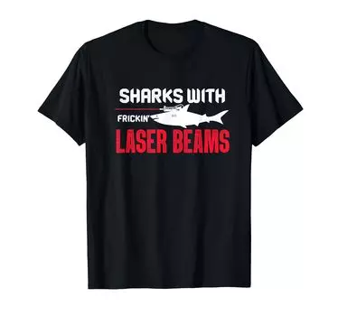 Футболка Frikkin Laser Beam Shark Austin Proverbs чёрный