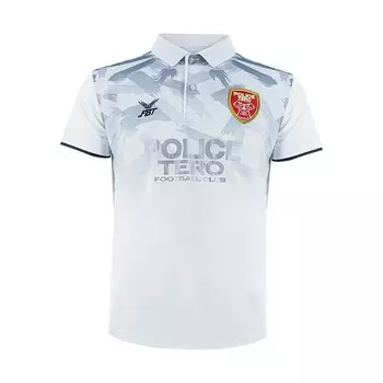 Футболка футбольного клуба FC Police Tero Dragon THAILAND LEAGUAGE POLYESTER футбол футзал \ спорт белый серый