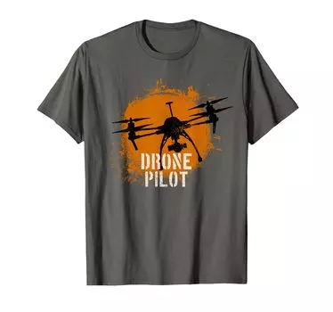 Футболка гонщика-оператора дрона серый