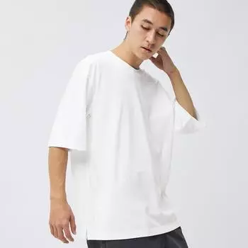 Футболка Gu By Uniqlo Dry Punch Crewneck с рукавами 5 Minute 00 WHITE/XS