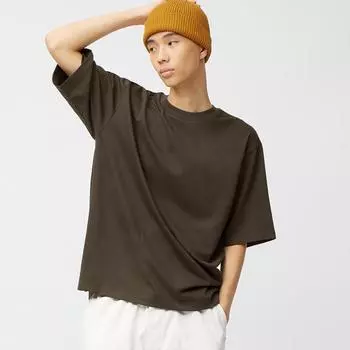 Футболка GU by Uniqlo Dry Punch с круглым вырезом, 5-минутные рукава