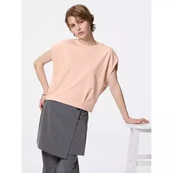 Футболка Gu By Uniqlo Dry Waist Tuck 01 OFF WHITE/XS