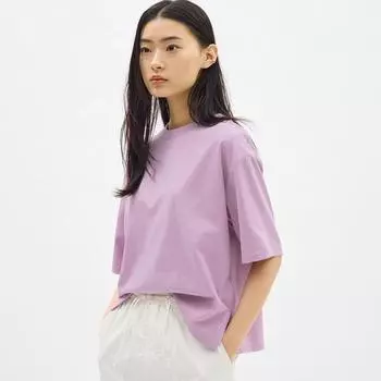 Футболка Gu By Uniqlo Dry Wide с рукавами 5 минут 31 BEIGE/XS