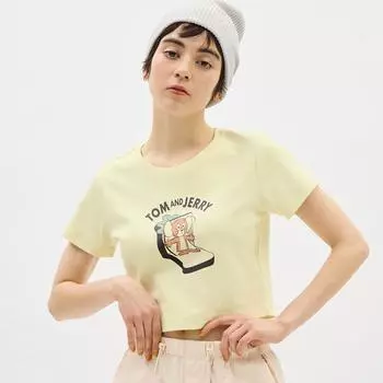 Футболка GU by Uniqlo Graphic Mini с короткими рукавами ТОМ И ДЖЕРРИ 1