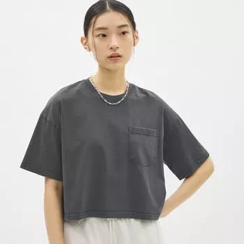 Футболка GU by Uniqlo с мытым рукавом, 5 минут Q+E