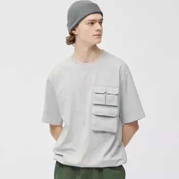 Футболка GU by Uniqlo с несколькими карманами и рукавом 5 минут NT+E