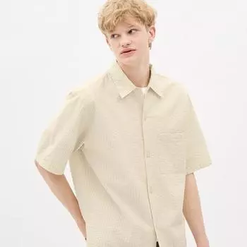 Футболка GU by Uniqlo Seer с рукавами 5 минут в полоску