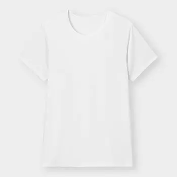 Футболка GU by Uniqlo Style Dry с круглым вырезом с короткими рукавами 00 WHITE/XS