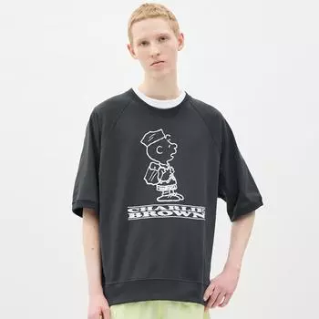 Футболка GU by Uniqlo Sweat Tee с рукавом 5 минут Peanuts 5