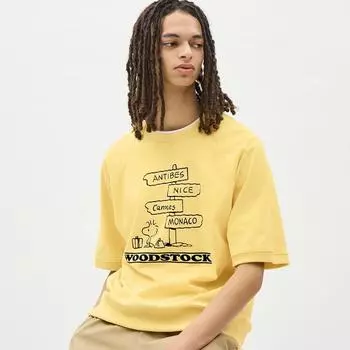 Футболка GU by Uniqlo Sweat Tee с рукавом 5 минут Peanuts 2