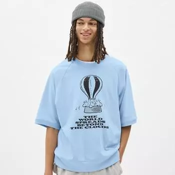 Футболка GU by Uniqlo Sweat Tee с рукавом 5 минут Peanuts 3