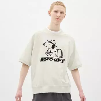 Футболка GU by Uniqlo Sweat Tee с рукавом 5 минут Peanuts 1