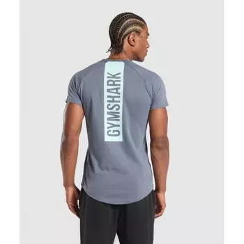 Футболка Gymshark Bold Iron Blue A1b7e ucTm XS