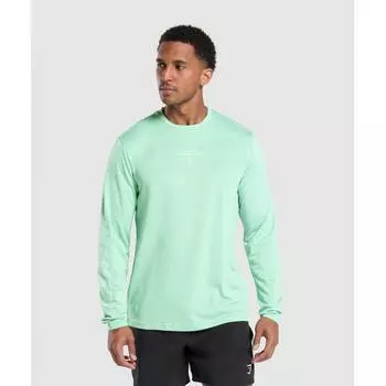 Футболка GYMSHARK Conditioning Goods с длинным рукавом Lido Green A5A4L ECJQ