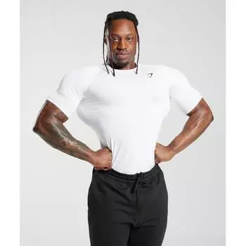 Футболка GYMSHARK Element Baselayer Белая A1A3G WBBM XXL