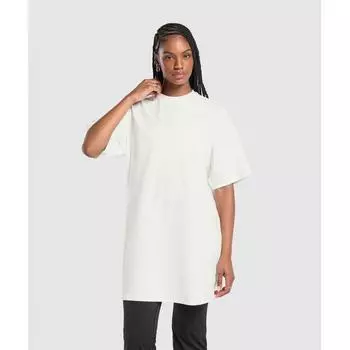 Футболка Gymshark Oversize, платье, мягкое, белое, B1b8h Wcmy XXS