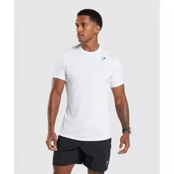 Футболка GYMSHARK прибытия белая A2A1K WBBM XL