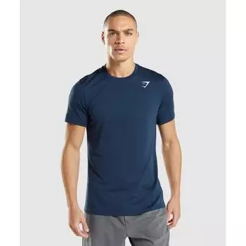 Футболка GYMSHARK прибытия Темно-синяя A2A1K UBCY XS