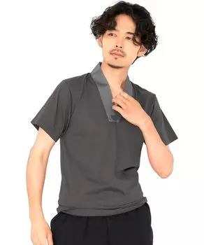 Футболка Hanjuban [KYOETSU], нижнее белье, цветная, мужская (Л, Серый) серый