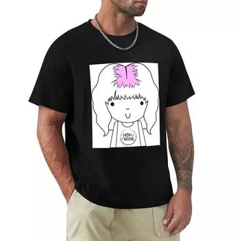 Футболка Harlow Girl, футболка большого размера с рисунком, винтажные футболки, индивидуальные футболки для мужчин, упаковка S средний синий