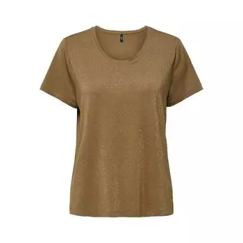 Футболка Harly с круглым вырезом из текстурированного мягкого материала ТОЛЬКО для женщин L коричневый