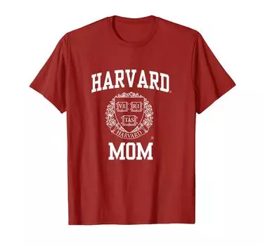 Футболка Harvard University Crimson Official NCAA Mom OCIMPHVU002