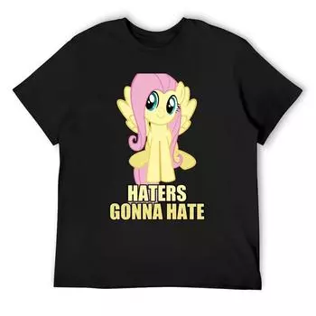 Футболка Haters Gonna Hate, летние топы, футболки, большие размеры, мужские футболки с графическим принтом S белый