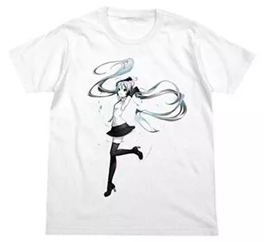 Футболка Hatsune Miku V4X белая, размер L белый
