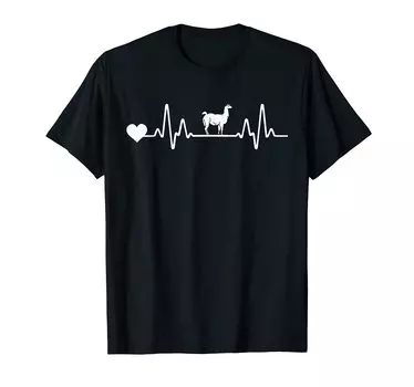 Футболка Heartbeat из альпаки чёрный