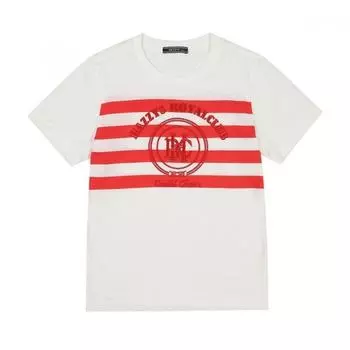 Футболка Hedges Kids Earth Stripe цвета слоновой кости Hum01tr03m Iv 110