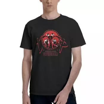 Футболка Helluva Boss Start Up Killing Company для мужчин Blitzo Cartoon Cool Tees Футболки с коротким рукавом и круглым вырезом Топы S красный