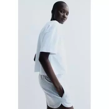 Футболка HM Boxy Style Cotton T Shirt White