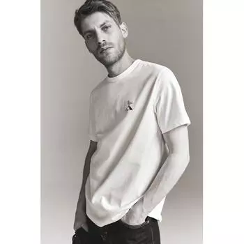 Футболка HM COOLMAX Regular Fit, белая, Франция