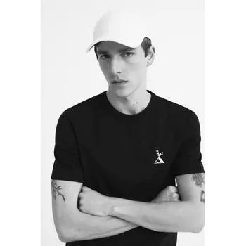 Футболка HM COOLMAX Regular Fit, темно-синяя, Франция