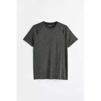 Футболка HM dryMove Muscle FiT Pro Training T shirT Dark kHaki Green Melange XXL