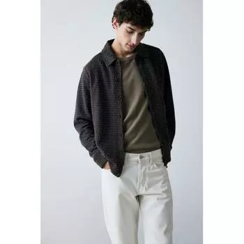 Футболка HM Jersey, стандартный крой, темно-серый XS