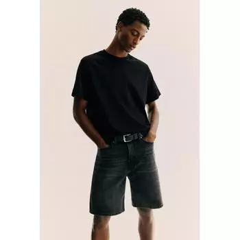 Футболка HM Regular Fit, черная XS