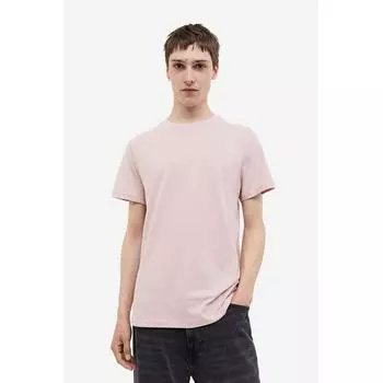Футболка HM Regular Fit, розовая M