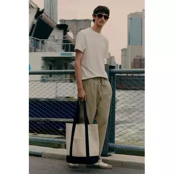 Футболка HM Regular Fit с текстурой вафельного кроя белого цвета XS