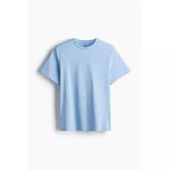 Футболка HM Regular fit светло-синяя