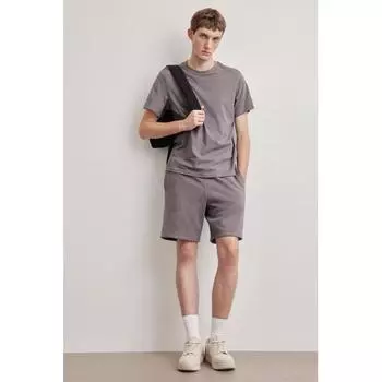 Футболка HM Regular Fit, темно-серая L