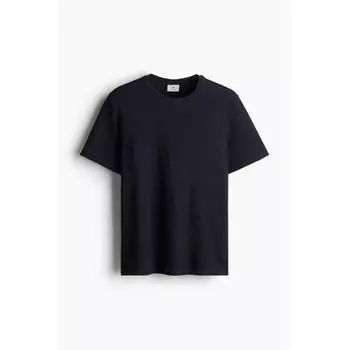 Футболка HM Regular Fit темно-синего цвета