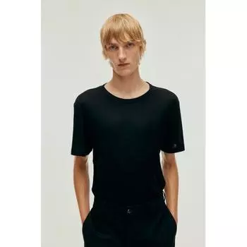 Футболка HM slim fit черная XS