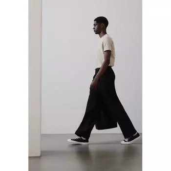 Футболка HM slim fit из хлопка бежевого цвета S