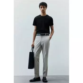 Футболка HM slim fit из хлопка пима, черная XS