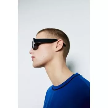 Футболка HM Slim fit ярко-синяя