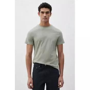 Футболка HM slim fit светло-зеленая XS