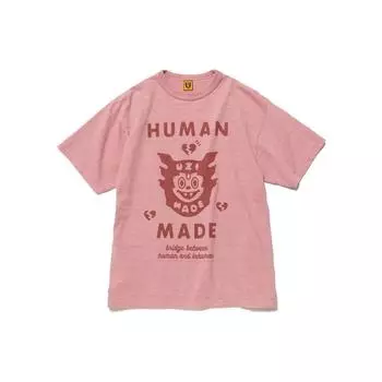 Футболка Human Made Uzi Made #2 Розовая уличная одежда унисекс XX23TE007 L